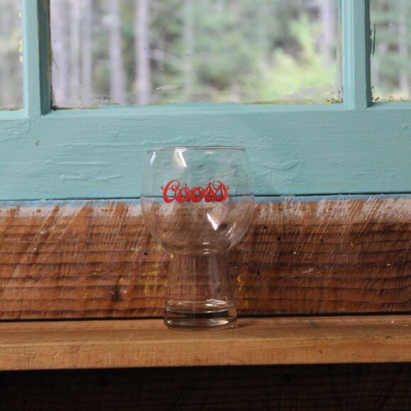 Vintage Coors Red Logo Bubble Glass – Beer Goblet Chalice – 5.5" – Breweriana - Picture 7 of 7